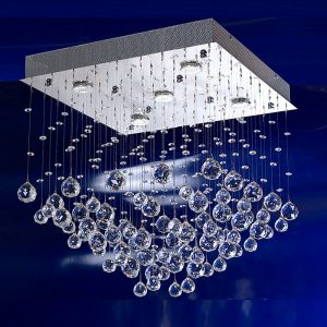 Плафониера с кристали Tea 05 GU10